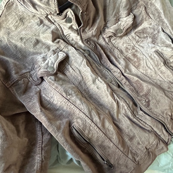 Free People | Mauve Velvet Trucker Jacket - Picture 5 of 6